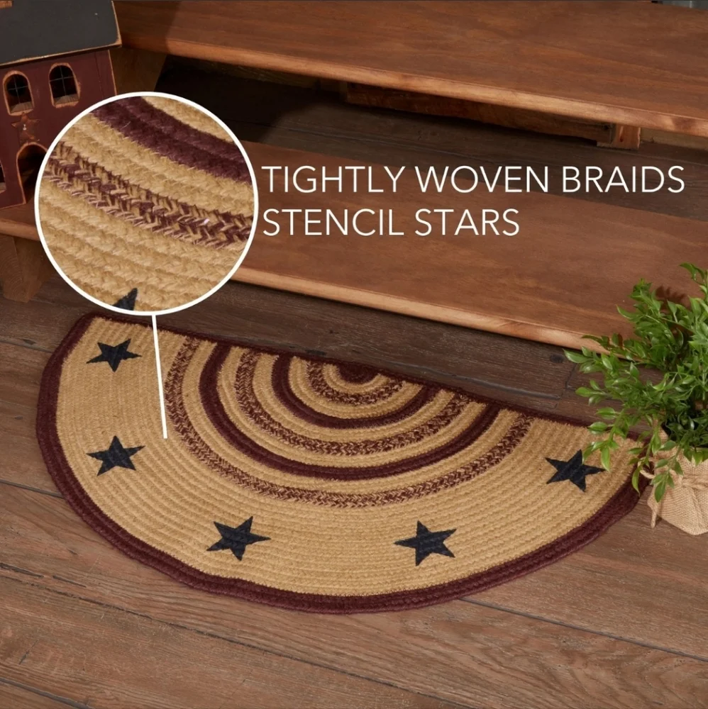 Primitive Country Rustic Potomac Americana Jute Rug